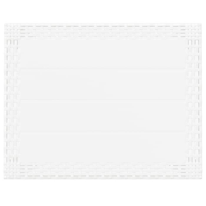 Table de jardin blanc 59x47x40 cm PP_2 ans garantie_32314