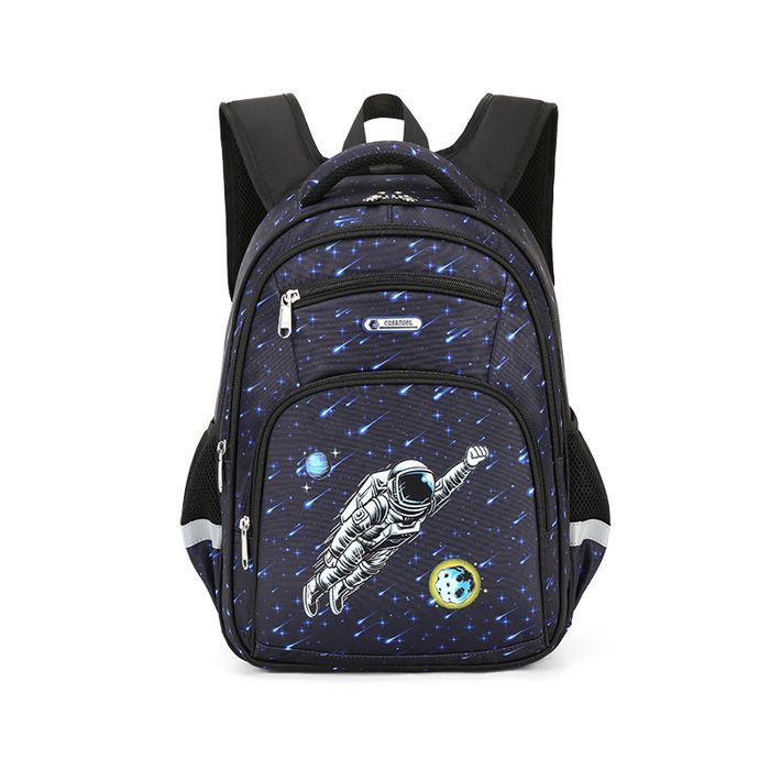 XJYDNCG Cartable Garçon PrimaireSac à Dos EnfantImprimé Espace Imperméable42x33x18cm - Noir02