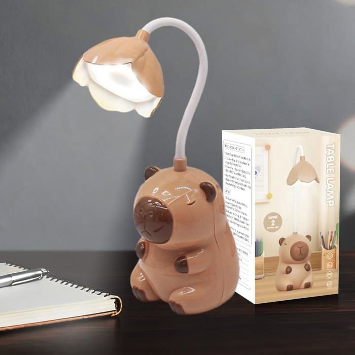 Capybara Lampe De Bureau 2 En 1 Capybara Veilleuse Avec Taille-Crayon Lampe De Bureau Capybara Led Lampe Bureau Enfant Recharge