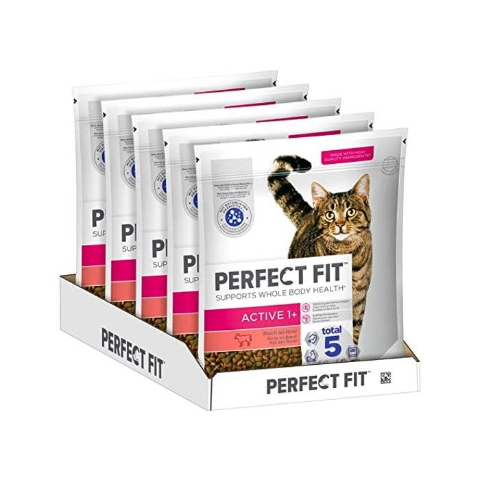 Croquette - PERFECT FIT - Active 1+ - Bœuf - Contrôle du poids - Peau et pelage sain