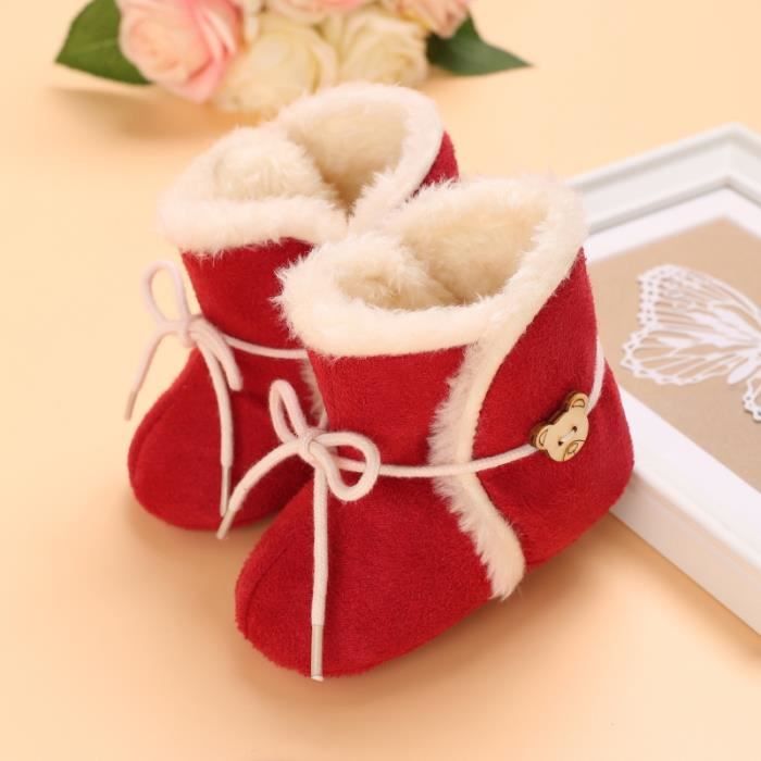 Chaussures Pour Bébé Garçon Couleur Claire Faux Cuir Mou Tendre Souple