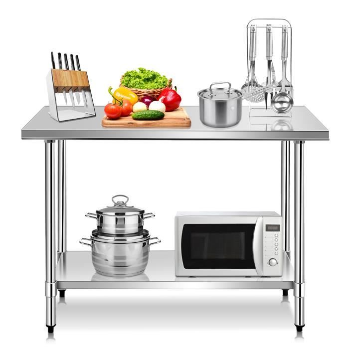 Étagère De Cuisine 3 Étages Inoxydable - Rangement Espace Vertical, Supporte 20-30kg, Design Moderne