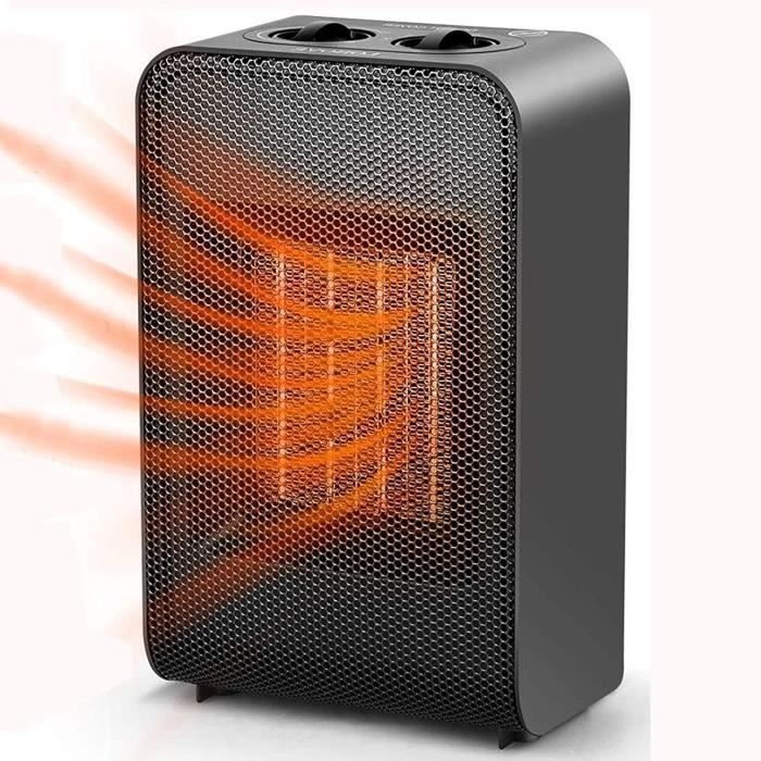 Radiateur Soufflant 500W, Chauffage Soufflant, Mini Radiateur Soufflant à économie D'énergie En