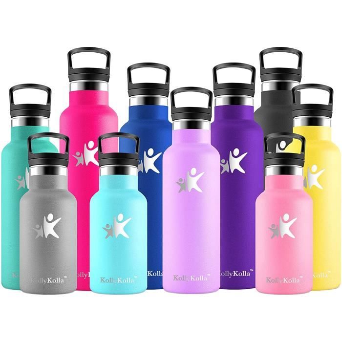 Gourde Isotherme Enfant 600 Ml Avec Paille - Acier Inoxydable, Motif Espace Planète - Garde Le Froid 24h, Le Chaud 12h - Sans BPA, étanche, Poignée Pratique