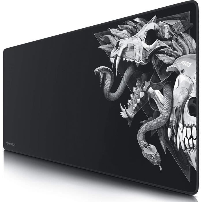 Titanwolf-Grand tapis de souris de jeu, ordinateur portable, sous-clavier,  bureau, polymère, PC Gamer, média - AliExpress