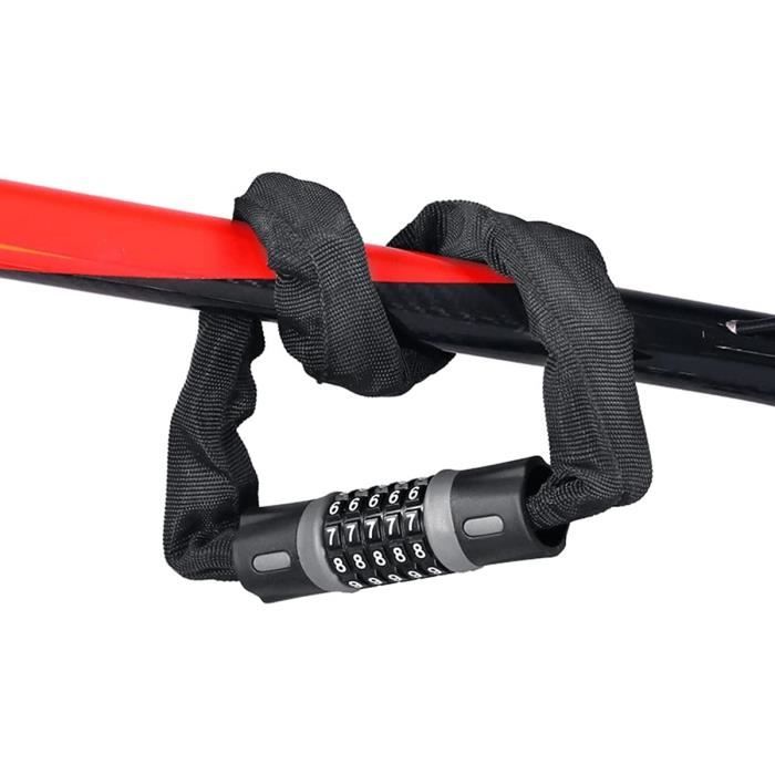 Chaîne Antivol En Fer – 6 Mm D’épaisseur, 1,5 M – Anti-rouille, Soudure Renforcée – Vélo, Moto, Portail