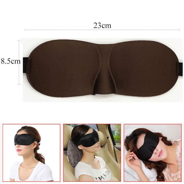 30 Masques De Sommeil Noirs Blocage Lumière Total – Confort Doux, Idéal Voyage & Nuit