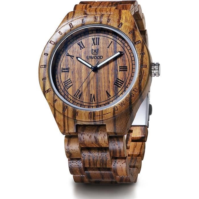 Homme Bois Montres Du Bois Unique L g re De S rie D Uwood Fait