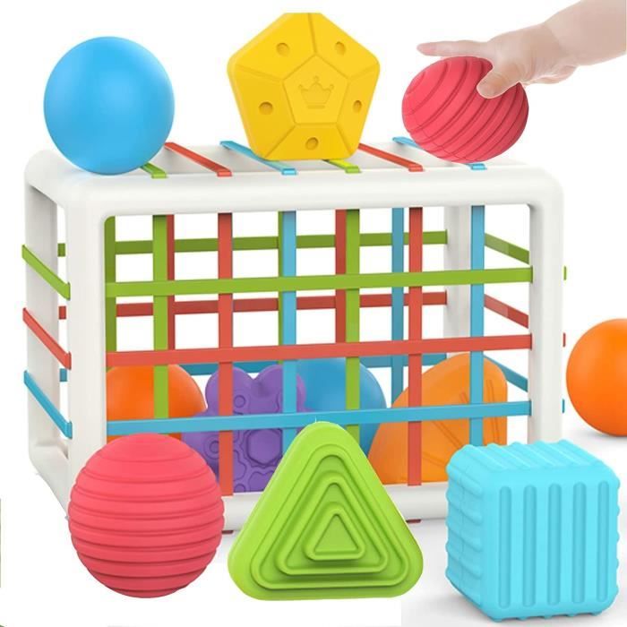 Jouet Bebe 1 an, 2 Ans Montessori Jouets garçons Filles 1-3 Ans Enfants  Jouets Forme de Cube avec 12 pièces garçons Filles - Cdiscount Jeux - Jouets