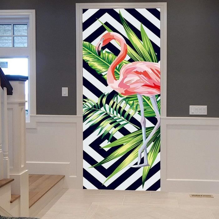 Autocollant Porte 3d Trompe-l'œil 90x200cm - Adhésif PVC Pour