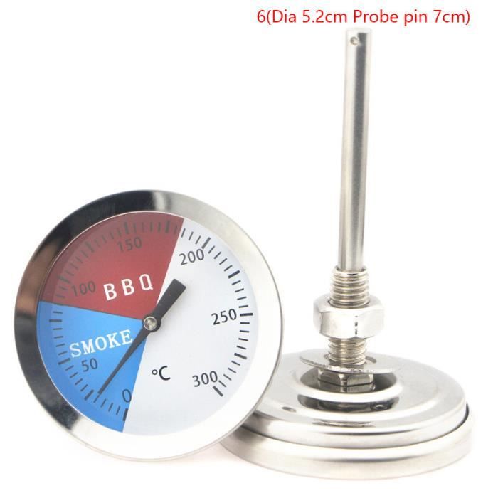 Thermomètre De Four Double Échelle - 50-300°C / 100-600°F - Acier Inoxydable - Pour Four, Gril, Barbecue - Lot De 2