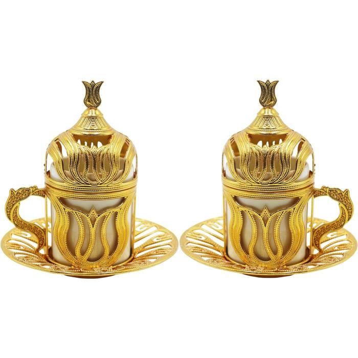 Tasses à Café Hermès En Porcelaine - Lot De 2, Motifs Géométriques Multicolores, Occasion Bon état