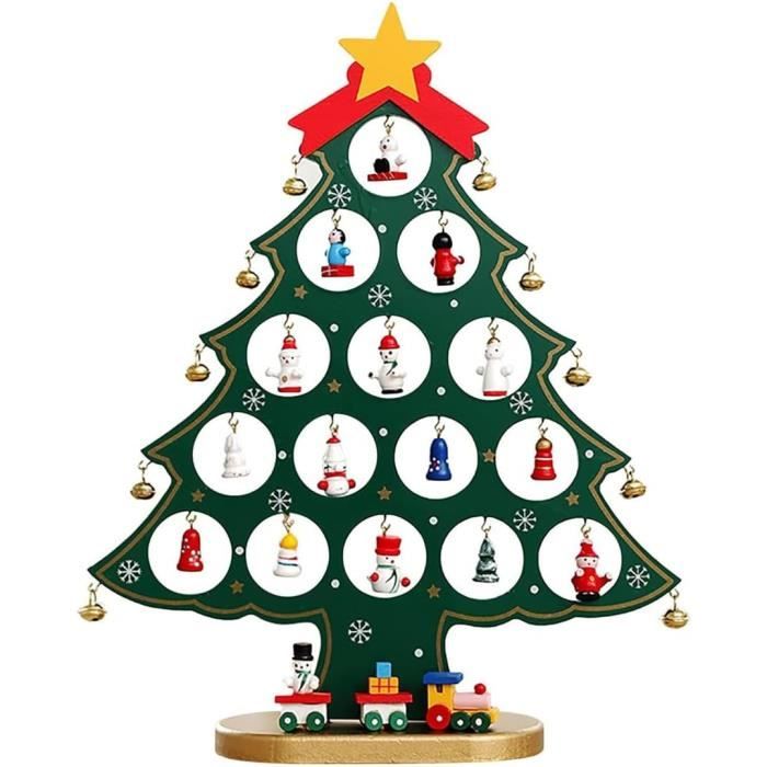 Ensemble De Mini Sapin De Noël En Bois À Faire SoiMême, Sapin De Noël