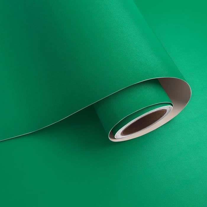 Papier Peint Auto-Adhésif 81Cmx900Cm Papier Peint Vert Stickers Pour  Meubles Papier Autocollant Meuble Cuisine Rouleau Papier[J2280] - Cdiscount  Bricolage