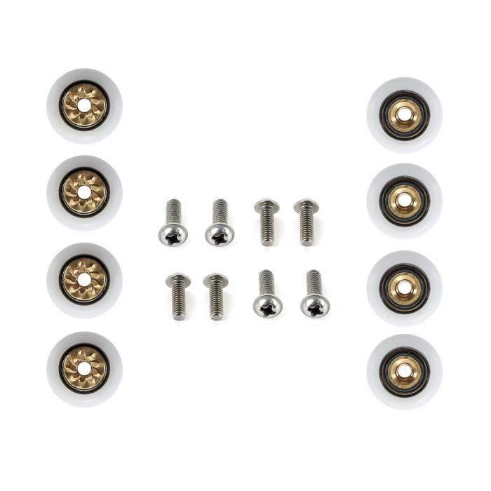 Roulements Box douche roulettes /à bille de rechange en acier pour portes de douche /à chantourner Kit 2/ pi/èces ec-3303