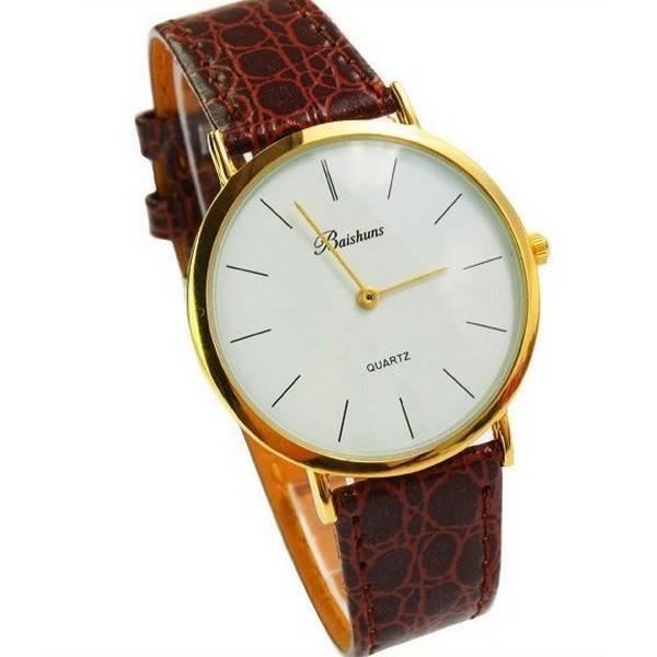 Montre homme Baishuns w 144 144083. Affichage Analogique. Type de mouvement Quartz. Matiere bracelet Cuir. Longueur bracelet Cdiscount Bijouterie