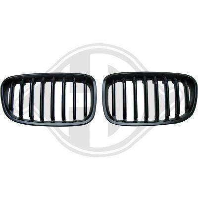 2x Grilles de Calandre BMW Serie 1 F20 F21 Chrome (11-15