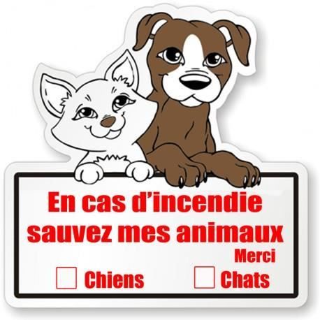 Super FabriqueStickers pet alert, il sert à avertir les ppompiers ou les voisins de la présence d'animaux en cas d'incendie
