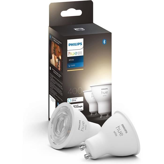 Hue White, Ampoules Led Connectées Gu10, Compatible Bluetooth, Pack De