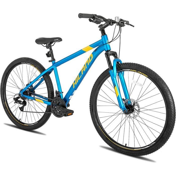 Hiland Vtt V lo Hardtail 29 Pouces Noir bleu Homme Femme 21