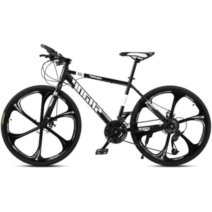 Pédalier VTT Acier Carbone 170mm - 24/34/42 Dents - Compatible 21/24/27 Vitesses - Avec Protège-chaîne - 9