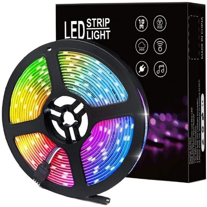 Ruban LED 5M,Bande LED Multicolores étanche,12V-5050 LED Bande Lumineuse  pour Fête Décor Pour La Maison Chambre Bar (Size : 505,1162 - Cdiscount  Maison