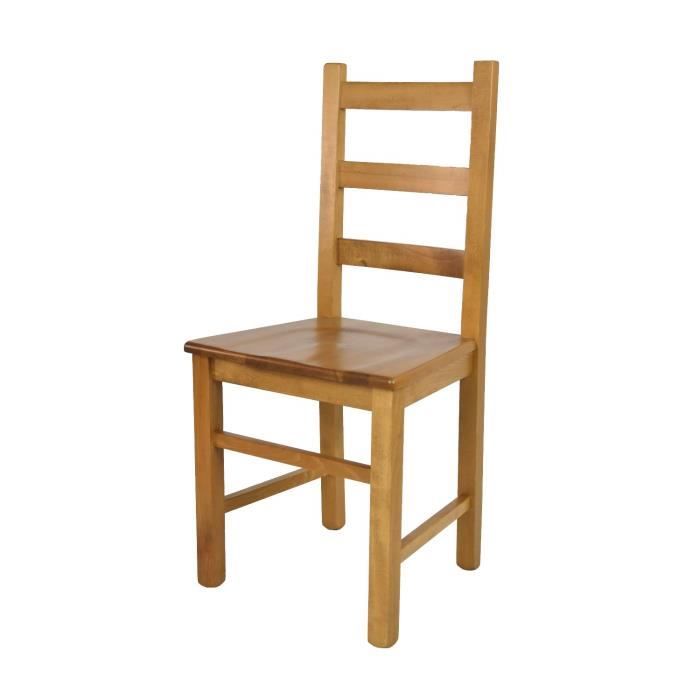 chaise rustica pour cuisine, bar et salle à manger - tommychairs - bois de hêtre - marron - campagne