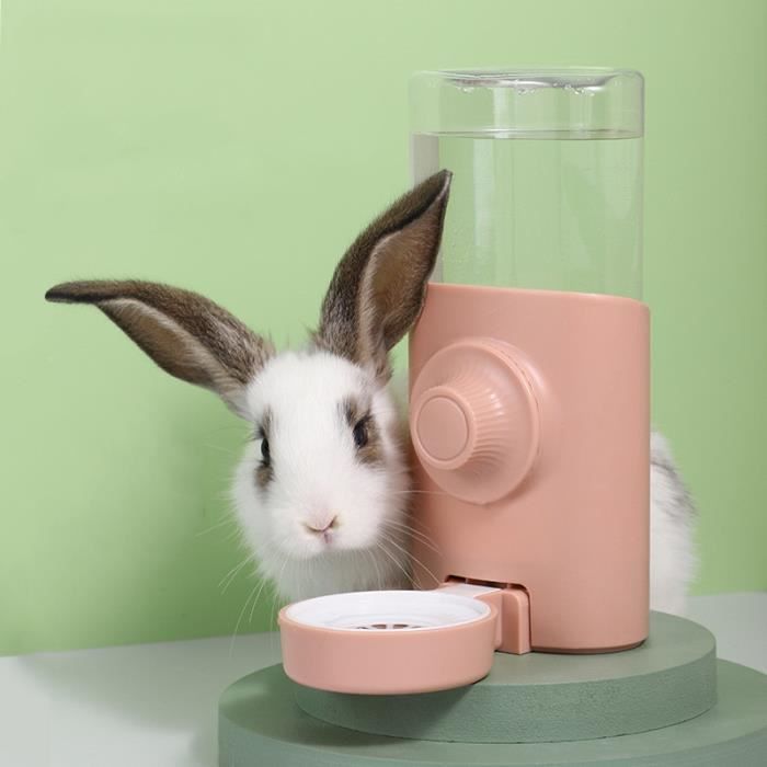 Abreuvoir Nourriture Lapin : Rose