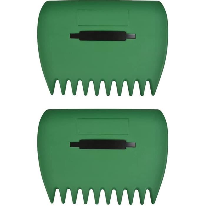 2 PCS Râteau 42 Cm - Râteau à Feuilles En Plastique 29 Dents Râteau De