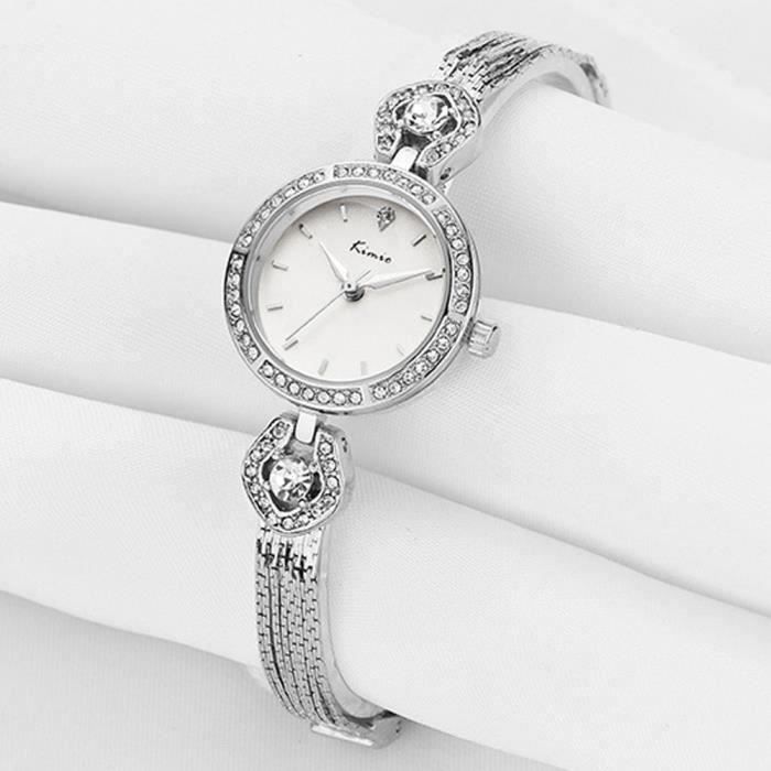 Montre Bracelet Vintage Femme – Elvia Paris – Petit Cadran – Élégant