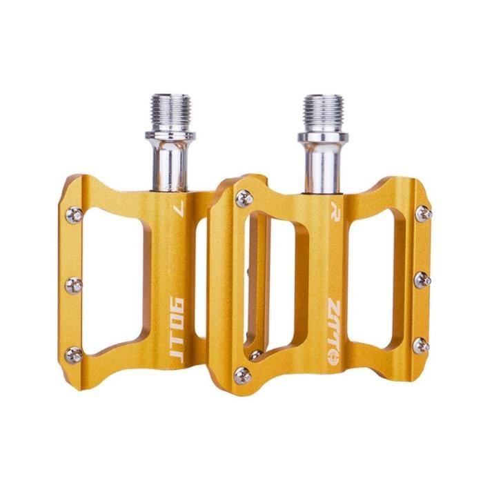 VOANZO Pédales De Vélo Antidérapantes En Aluminium 6061 – Pour VTT, BMX Et Route, Axe Chromoly 9/16, Roulements Scellés, Poids 370g