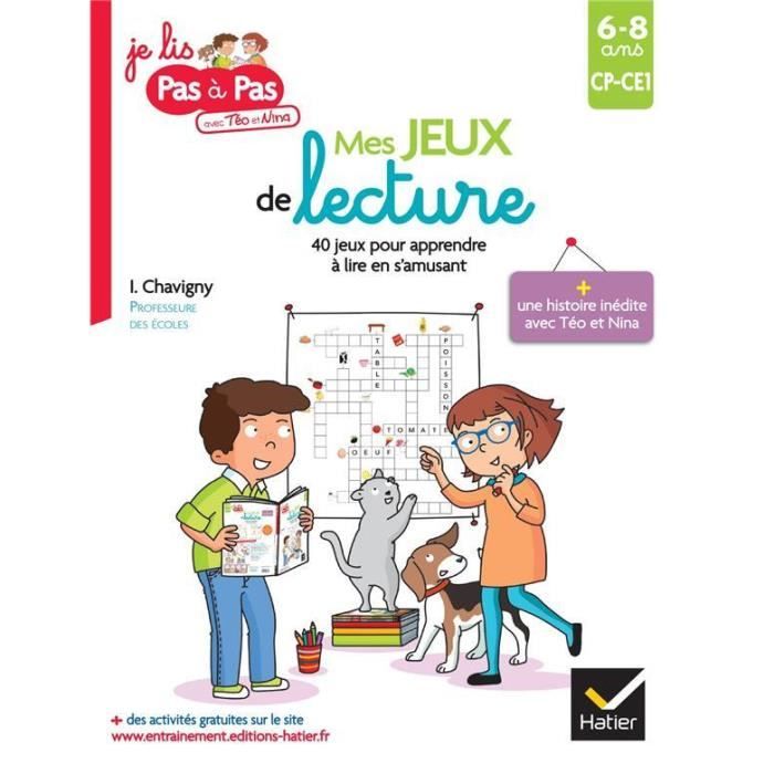Livre Mes Jeux De Lecture Cp Ce1 40 Jeux Pour Apprendre A Lire En S Amusant Cdiscount Librairie