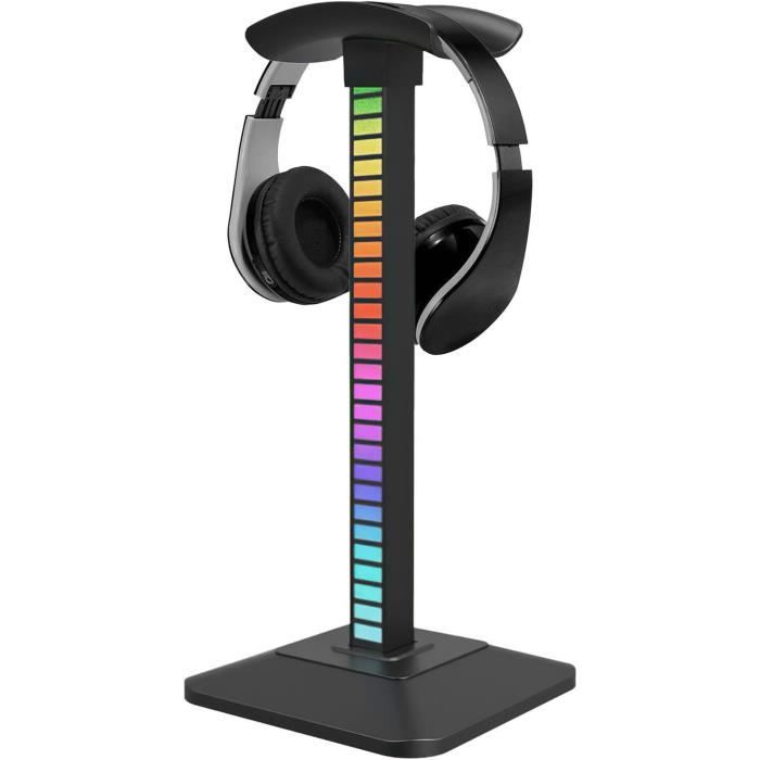 Support De Casque Avec Chargeur Sans Fil + Lumière RGB – Compatible AirPods Max/Pro, IPhone, Pour Gamers, Bureau