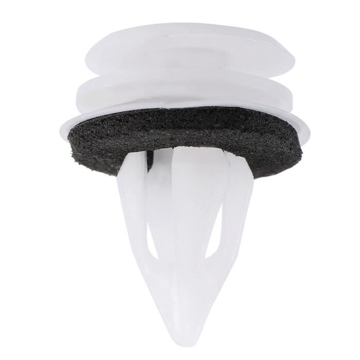 20 Rivets Plastique ABSOPRO Gris - Pour Fixation Panneaux Voiture, Garde-boue, Pare-chocs - 9