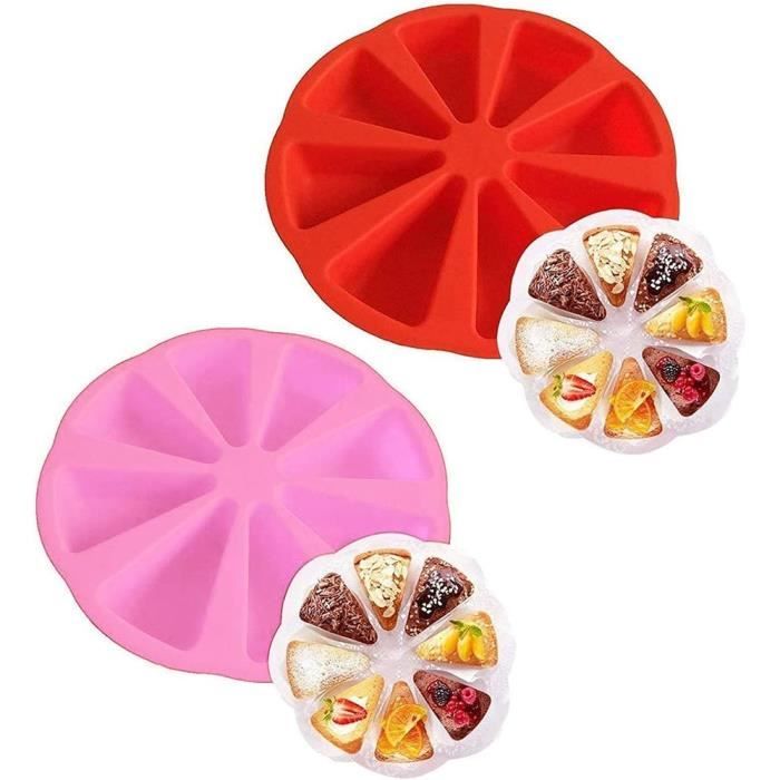 Moule Gateau Silicone Rond, 4PCS Moule En Silicone Antiadhésif Moule Layer Cake Silicone Moule A