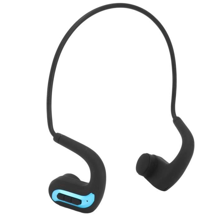 TELNP Casque De Natation à Conduction Osseuse Bluetooth 5.3 Sans Fil IPX8 étanche - Casque De