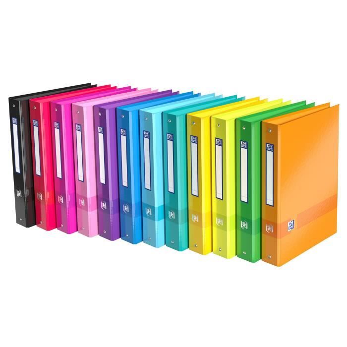 ELBA Polyvision 100200147 Lot de 8 boîtes de rangement en plastique avec bouton pression Vert Format A4 4 cm de large 