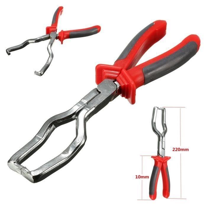 Pince à Démonter Conduite Essence - Longueur 227 Mm, Acier Outils, Pour Raccords De Tuyaux Voiture, Moto, Résistante