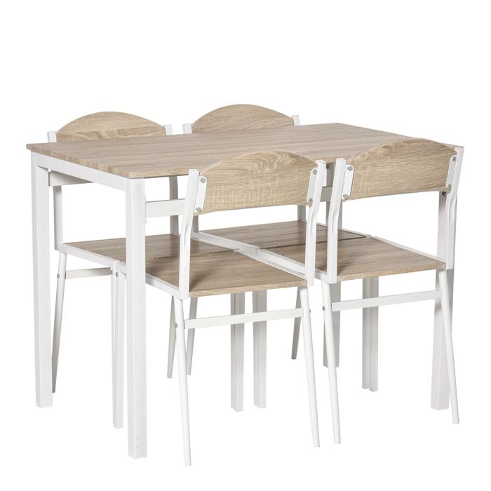 Table Salle A Manger 4 Chaises Bois Achat Vente Pas Cher