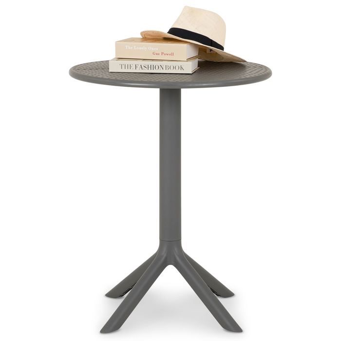 Table de jardin LUZ, Petite Table d'Extérieur Ronde et Compacte Idéale ...