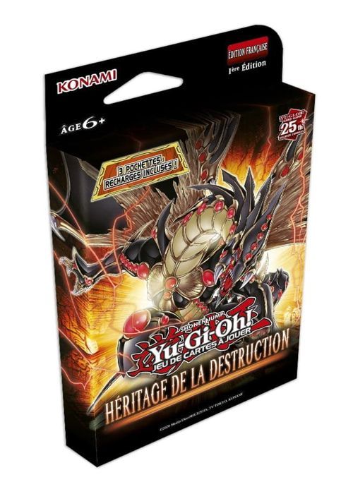 Cartes à collectionner - KONAMI - Yu Gi Oh - Booster Héritage de la Destruction - Tripack