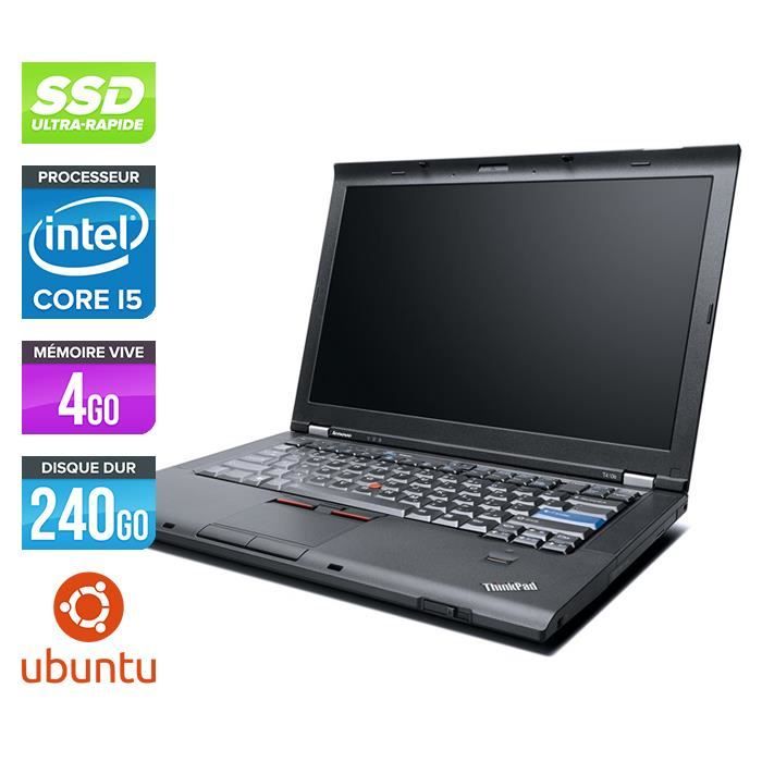 Top achat PC Portable Ordinateurs portables Lenovo T410 - Core i5 - 4 Go - 240 Go SSD - Linux pas cher Achat PC Portable Ordinateurs portables Lenovo T410 - Core i5 - 4 Go - 240 Go SSD - Linux pas cher