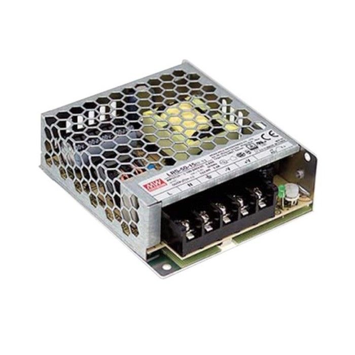 Mean Well ALIMENTATION Á DÉCOUPAGE POUR ÉQUIPEMENT INFORMATIQUE - 1 SORTIE - 50 W - 12 V - CHÂSSIS FERMÉ - USAGE PROFESSIONNEL