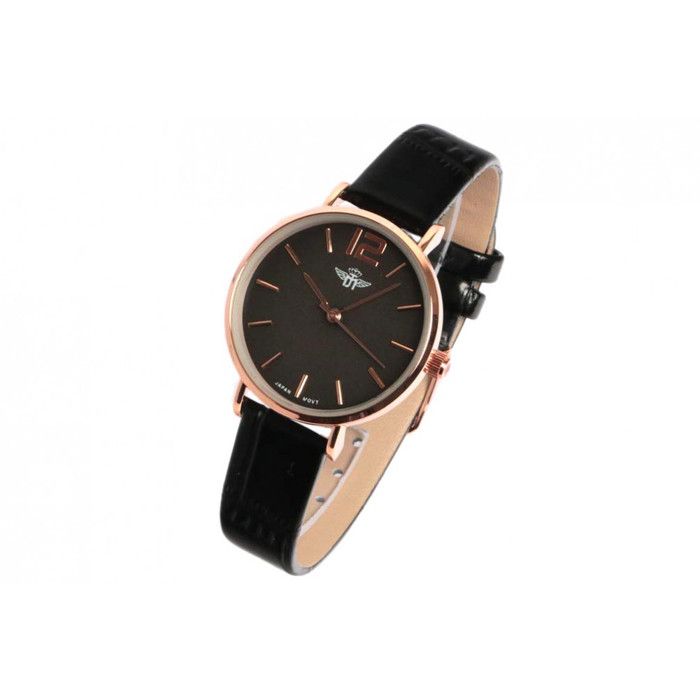 Montre femme shop cuir noir