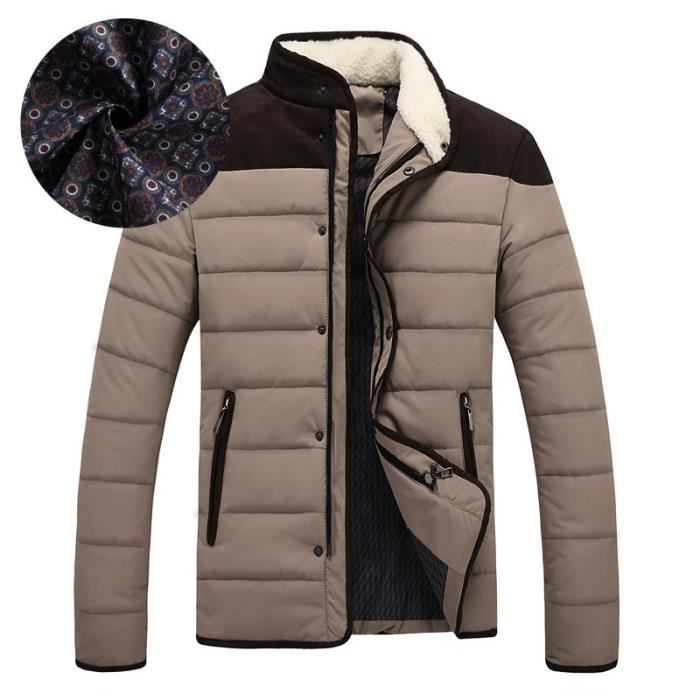 Doudoune homme Marque Luxe décontractée slim Doudoune coréen mode