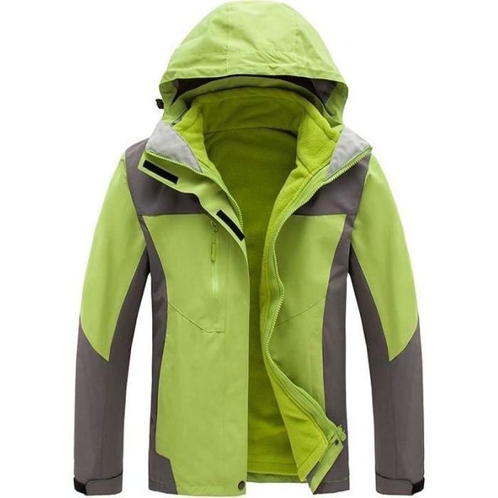 Veste Coupe Vent Impermeable Femme Marque Modele Doublure Polaire Blouson de Ski Hiver Chaud