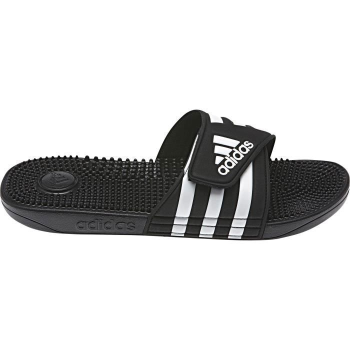 ADIDAS Mules Adissage - Noir Noir/blanc - Achat / Vente sandale - nu-pieds - Cdiscount