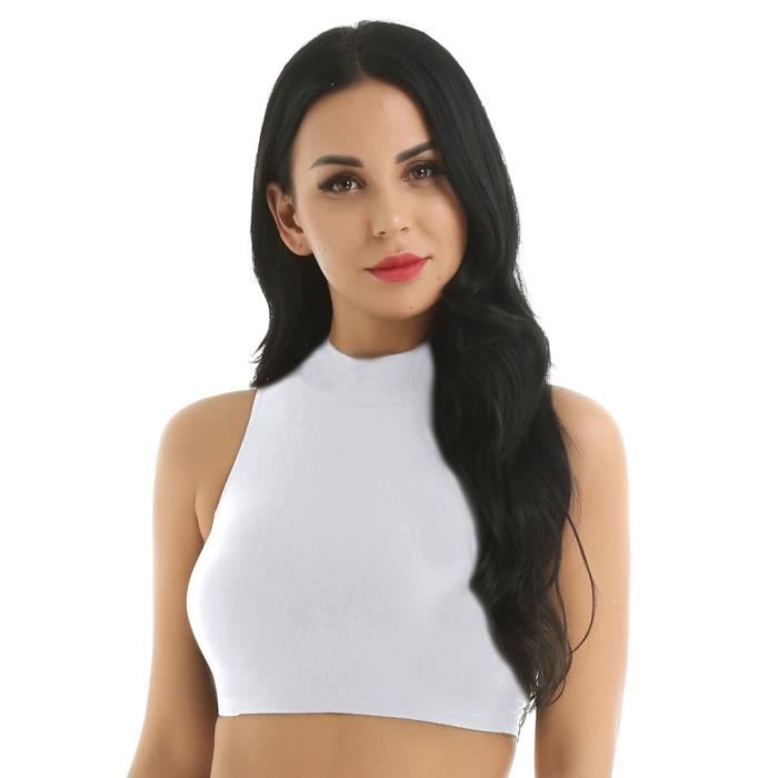 Brassière Sport Femme Débardeur Danse Crop Top Tank Haut de