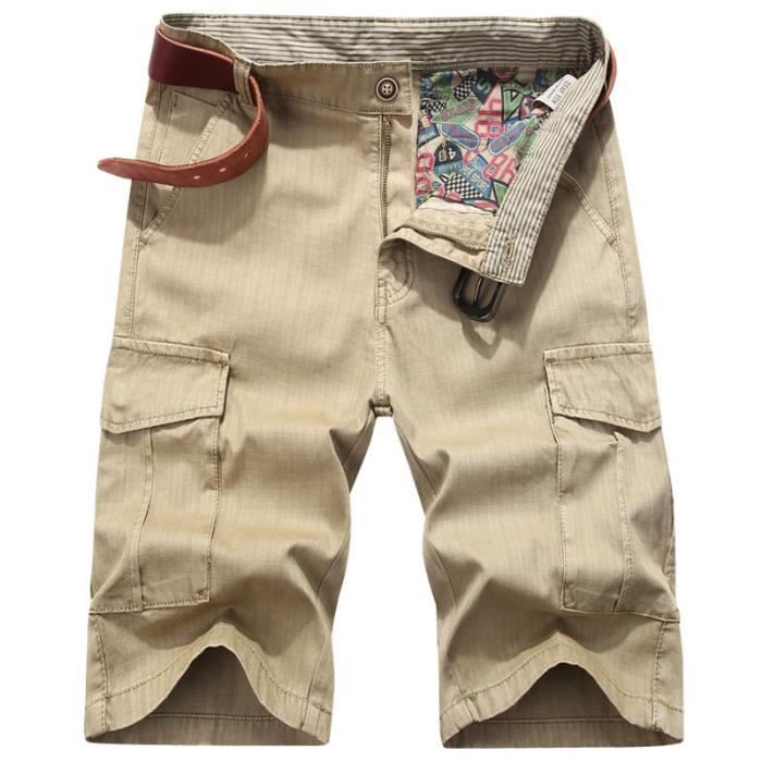Short Bermuda Cherokee Pour Fille – Taille 7 – Couleur Kaki Beige – 100% Coton – Printemps/été – Occasion Très Bon état