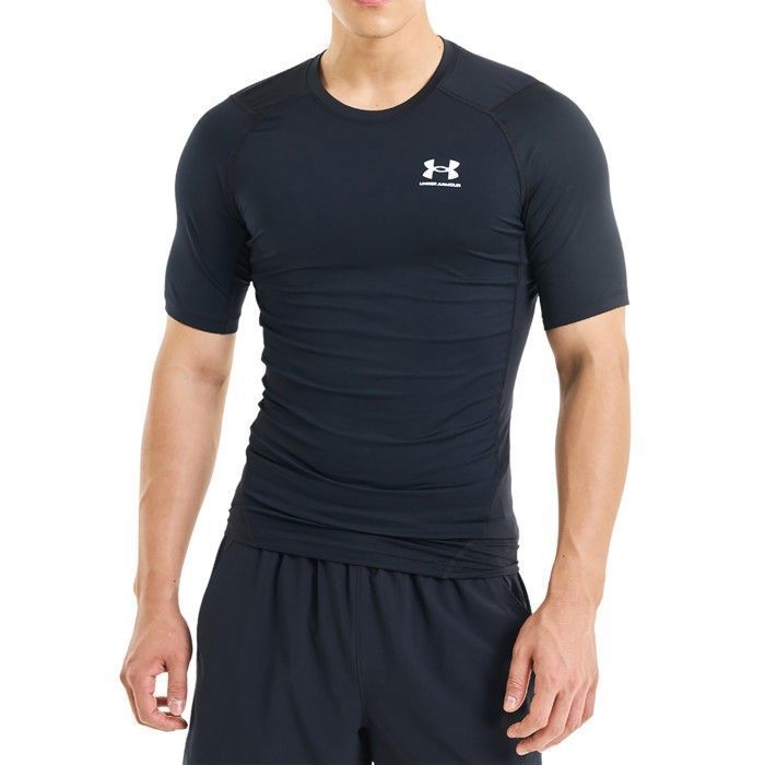 Teeshirt de sport Under Armour HG Armour Comp SS pour homme noir